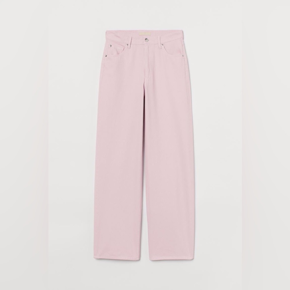 Jeans High Waist in Pink
